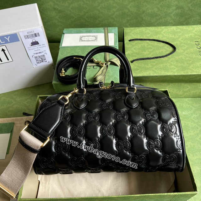 gucci專櫃新款壓花G全皮肩背女包 古馳GG絎縫皮革手提包 jcp1905